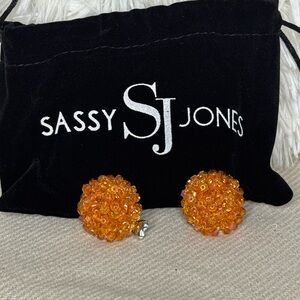 Sassy Jones Malia Glass Studs Sweet Potato Pie